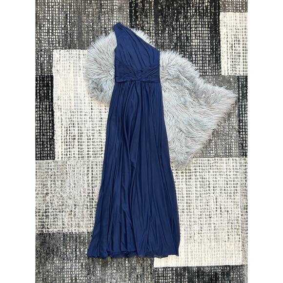 David’s Bridal Women’s Mens One-Shoulder Dress‎ In Sapphire Size 0 ($129.95) - Picture 1 of 6